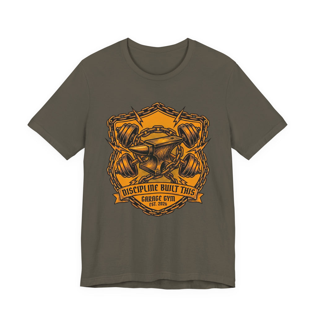 Forged in Iron - Garage Gym T-Shirt