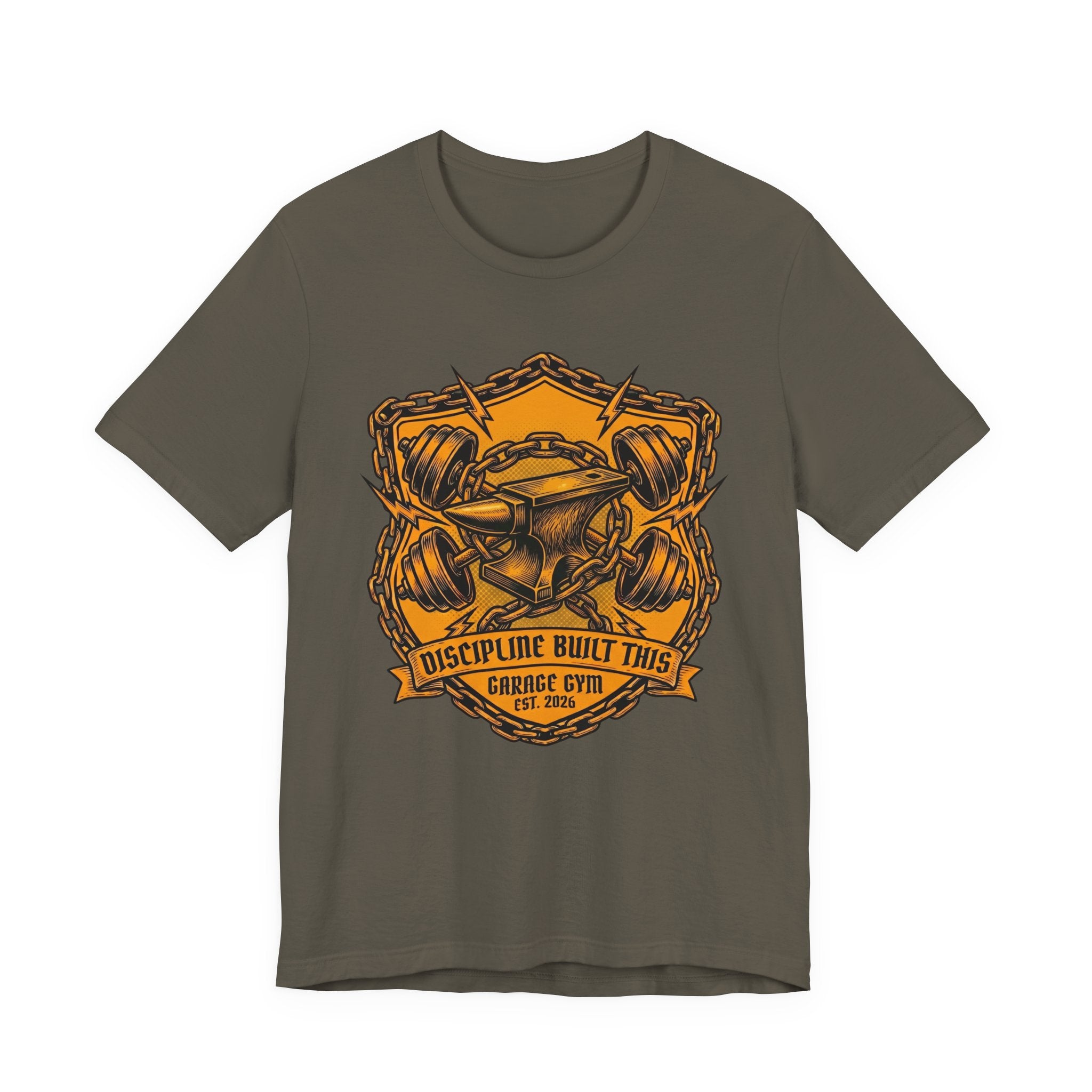 Forged in Iron - Garage Gym T-Shirt