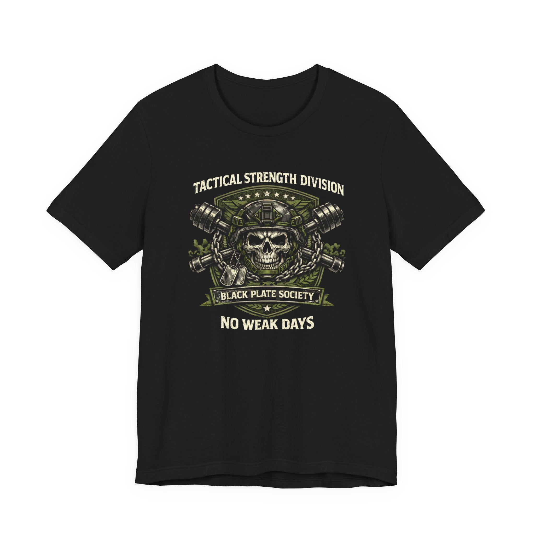 No Weak Days - Military Skull T-Shirt