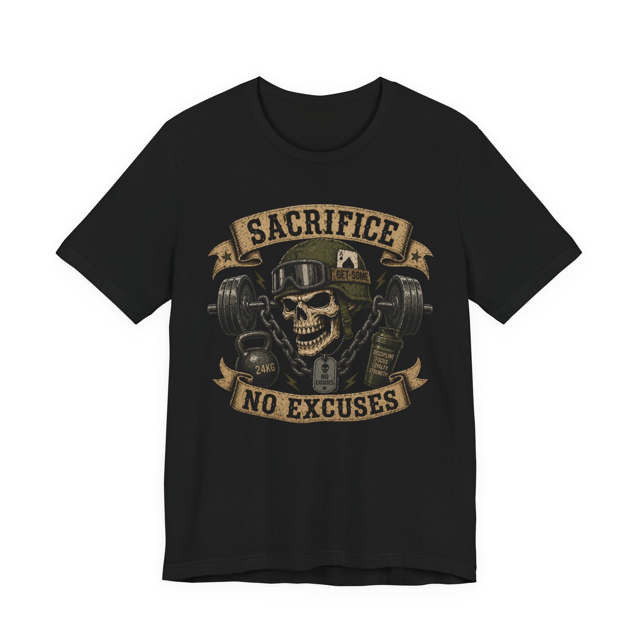 Sacrifice - No Excuses Military T-Shirt