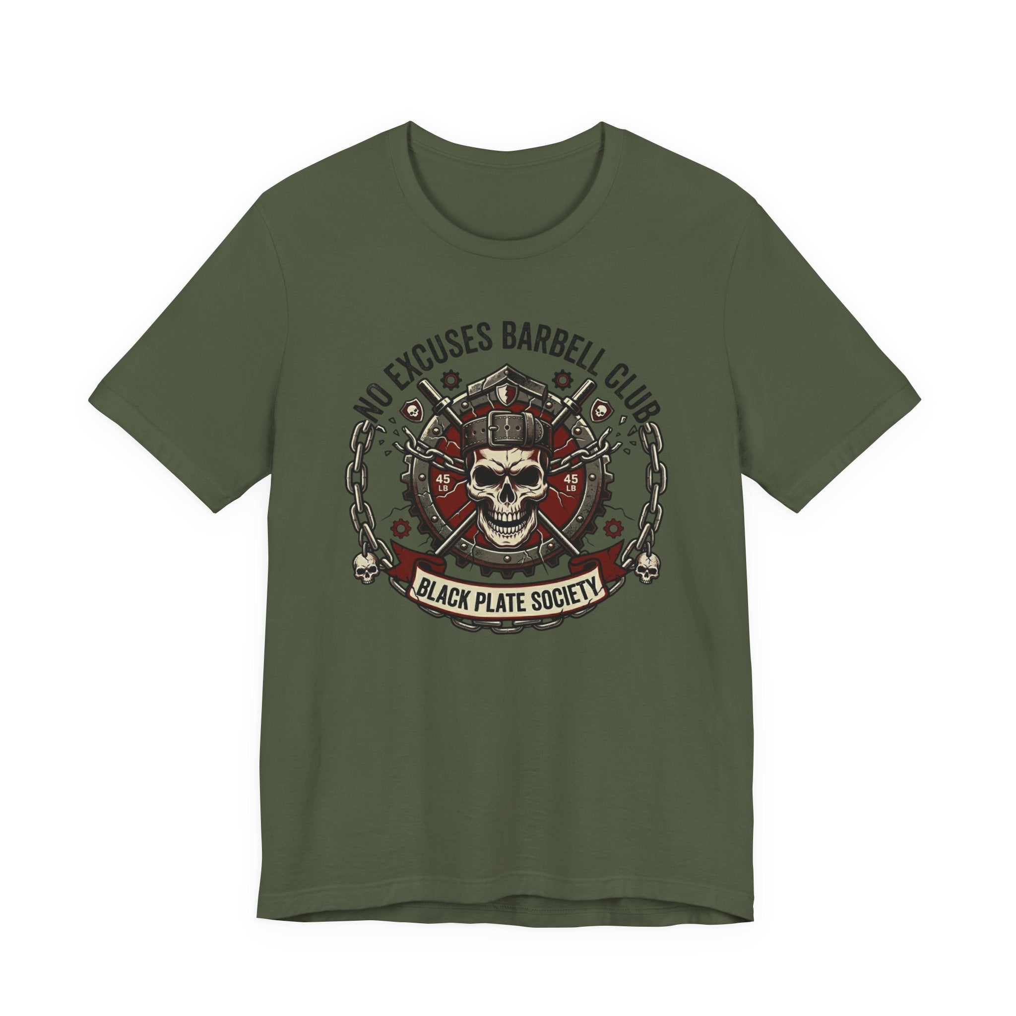 Black Plate Barbell Club T-Shirt