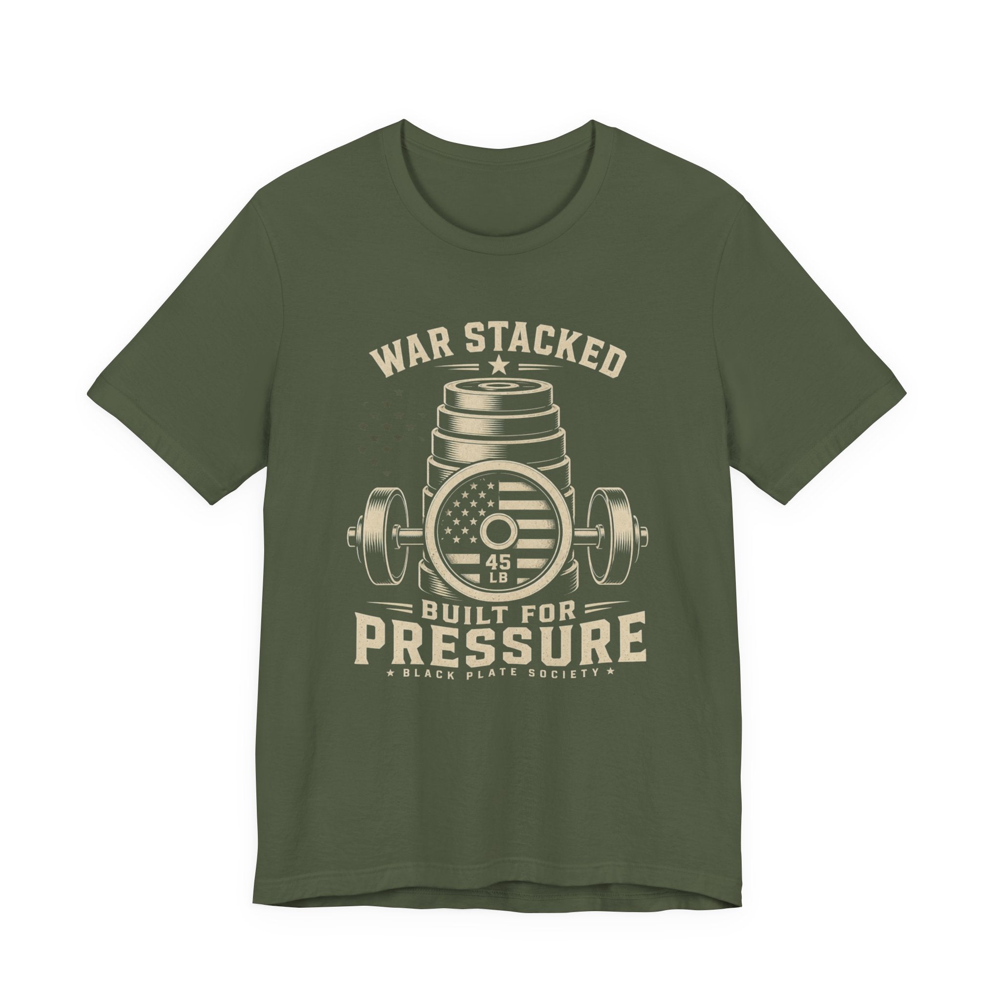 War Stacked Barbell T-Shirt
