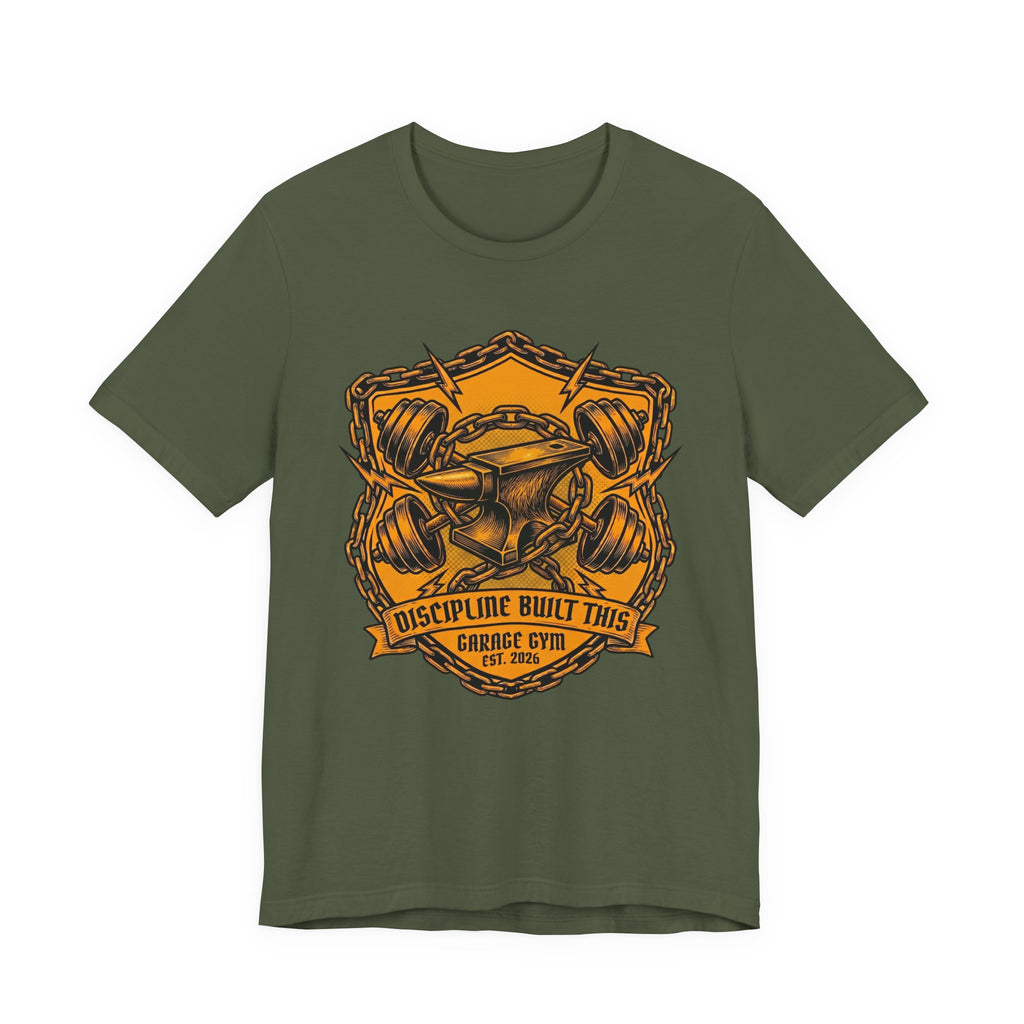 Forged in Iron - Garage Gym T-Shirt