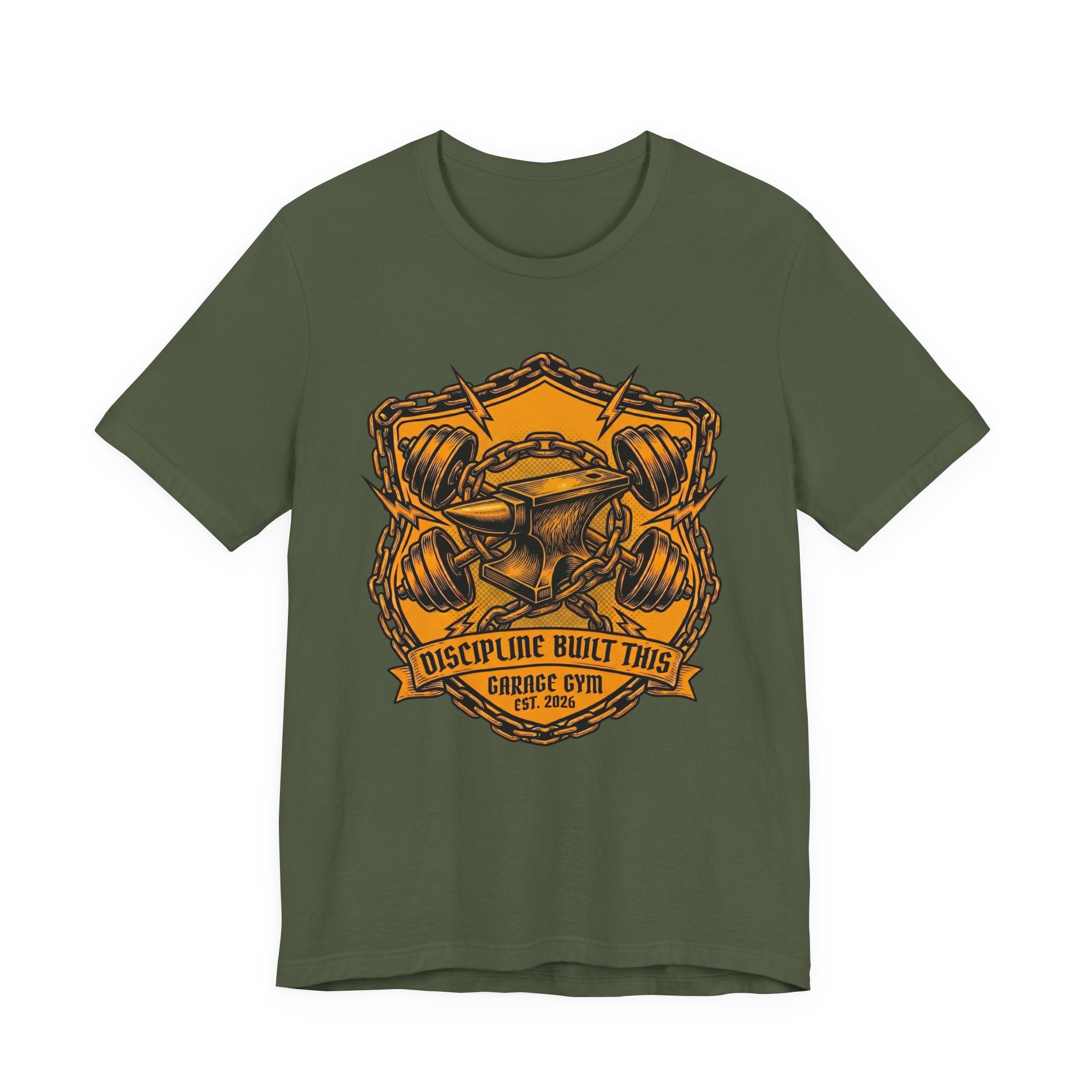Forged in Iron - Garage Gym T-Shirt