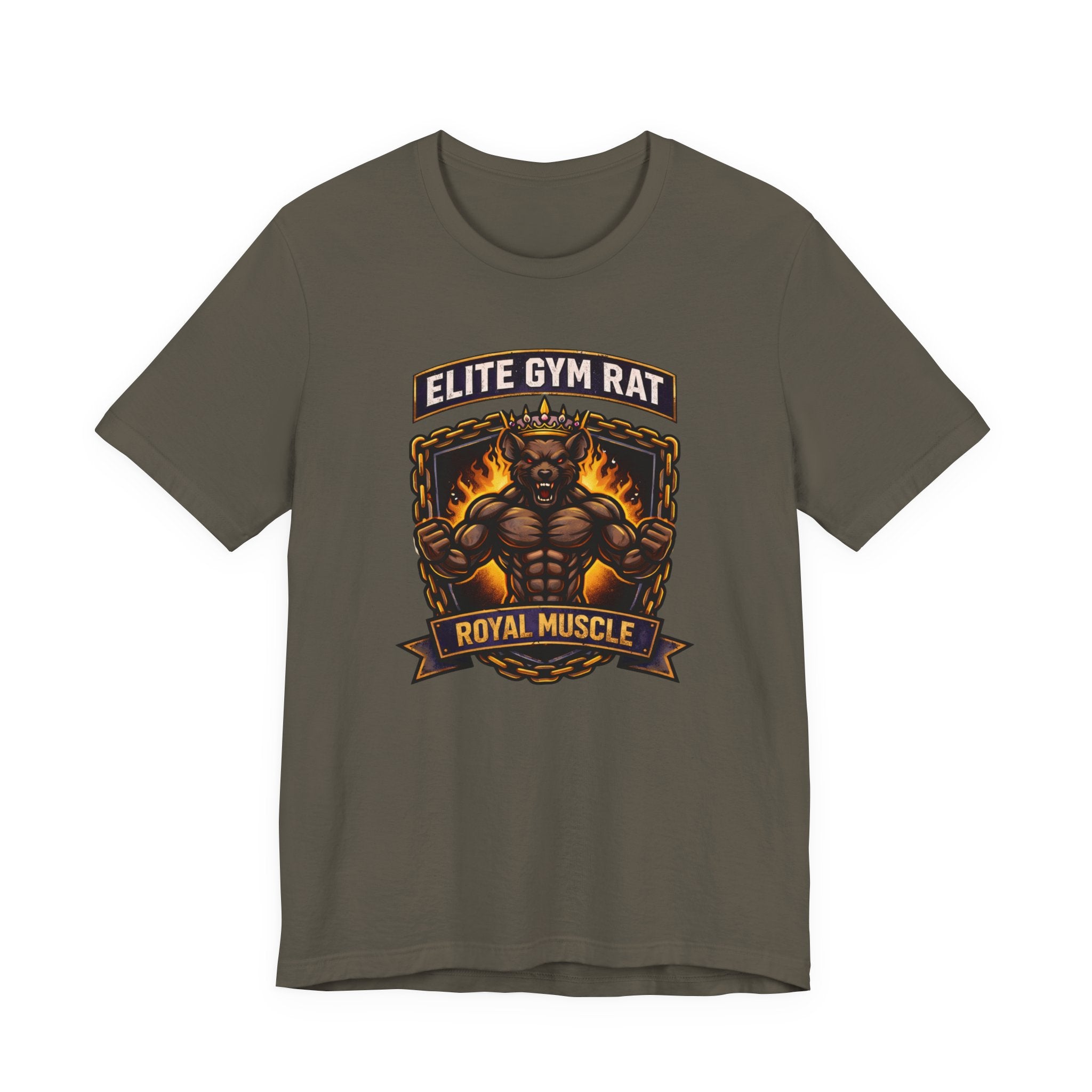 Elite Gym Rat - Royal Muscle T-Shirt