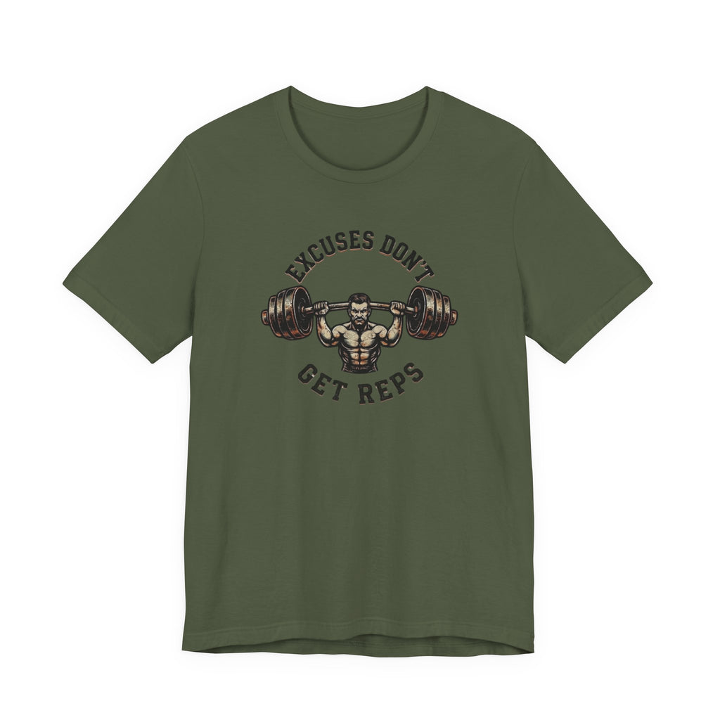 Excuses Don't Get Reps Squat T-Shirt