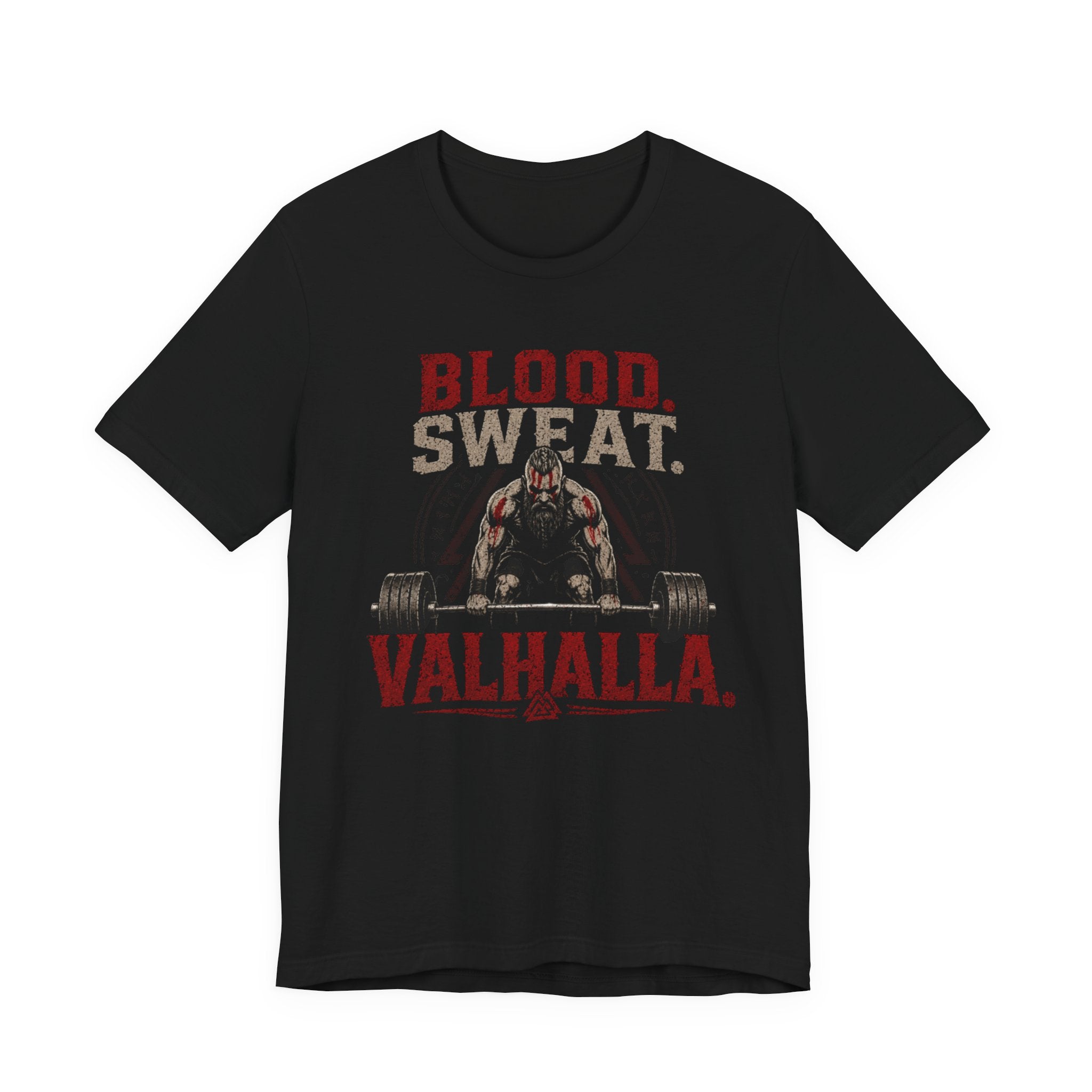Blood Sweat Valhalla Weightlifting T-Shirt