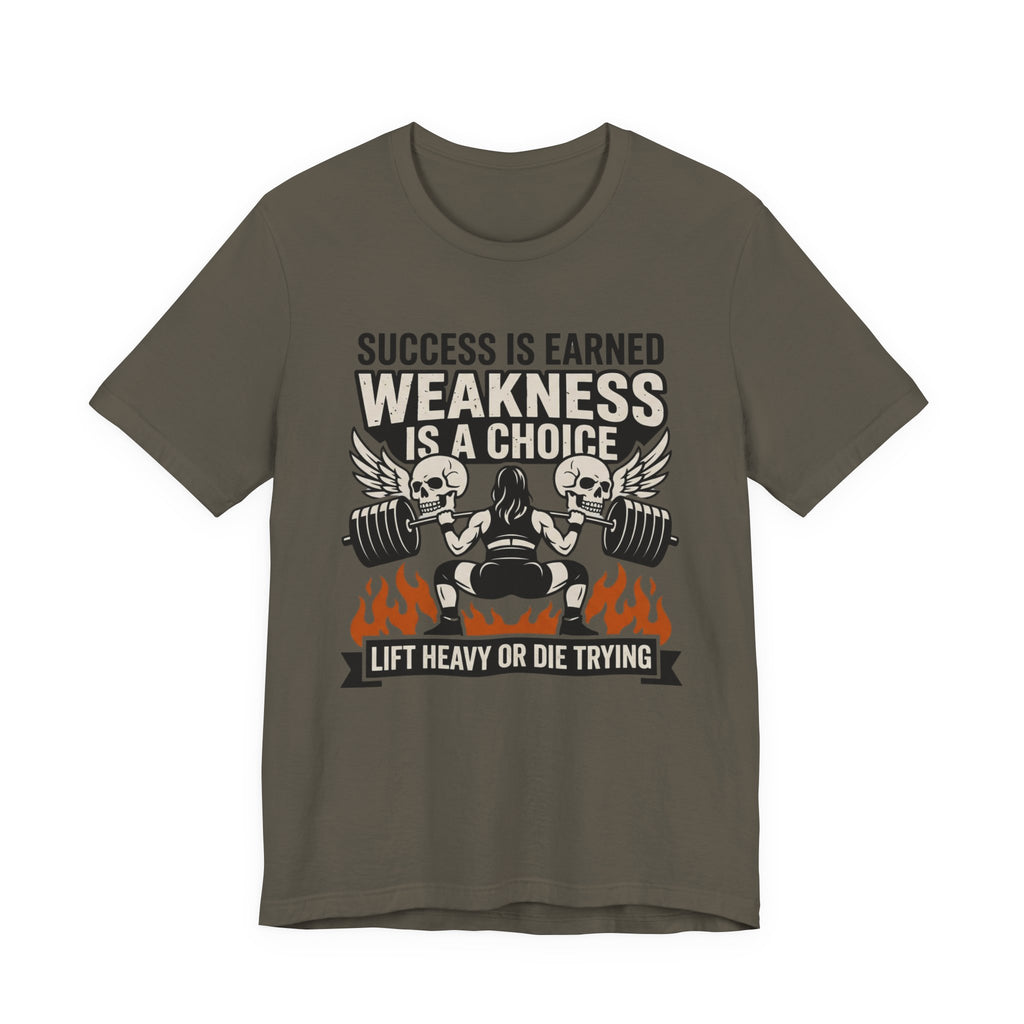 Success Is Earned - Weakness Is A Choice T-Shirt