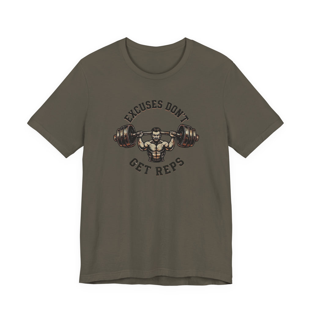Excuses Don't Get Reps Squat T-Shirt