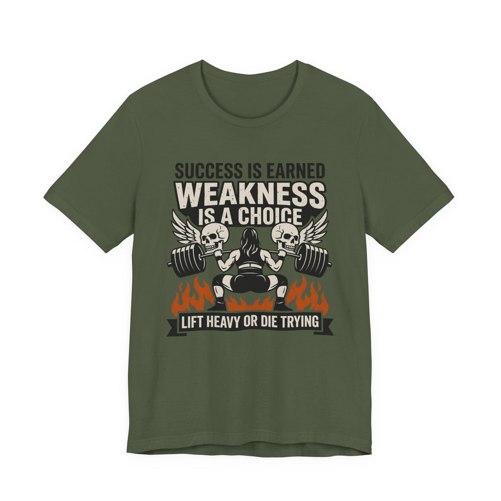 Success Is Earned - Weakness Is A Choice T-Shirt