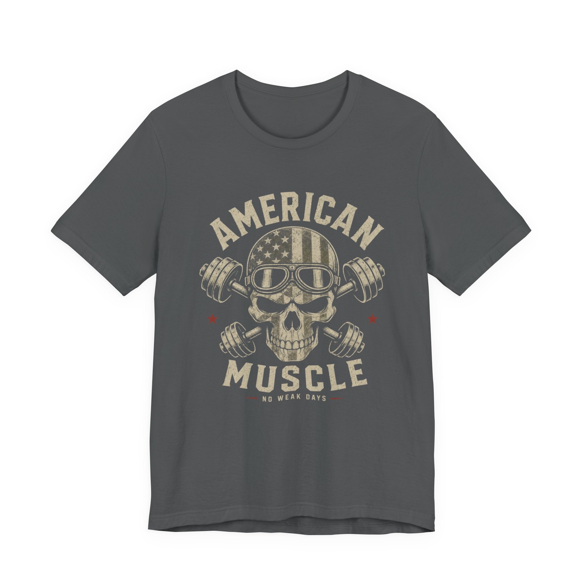 American Muscle Skull Gym T-Shirt