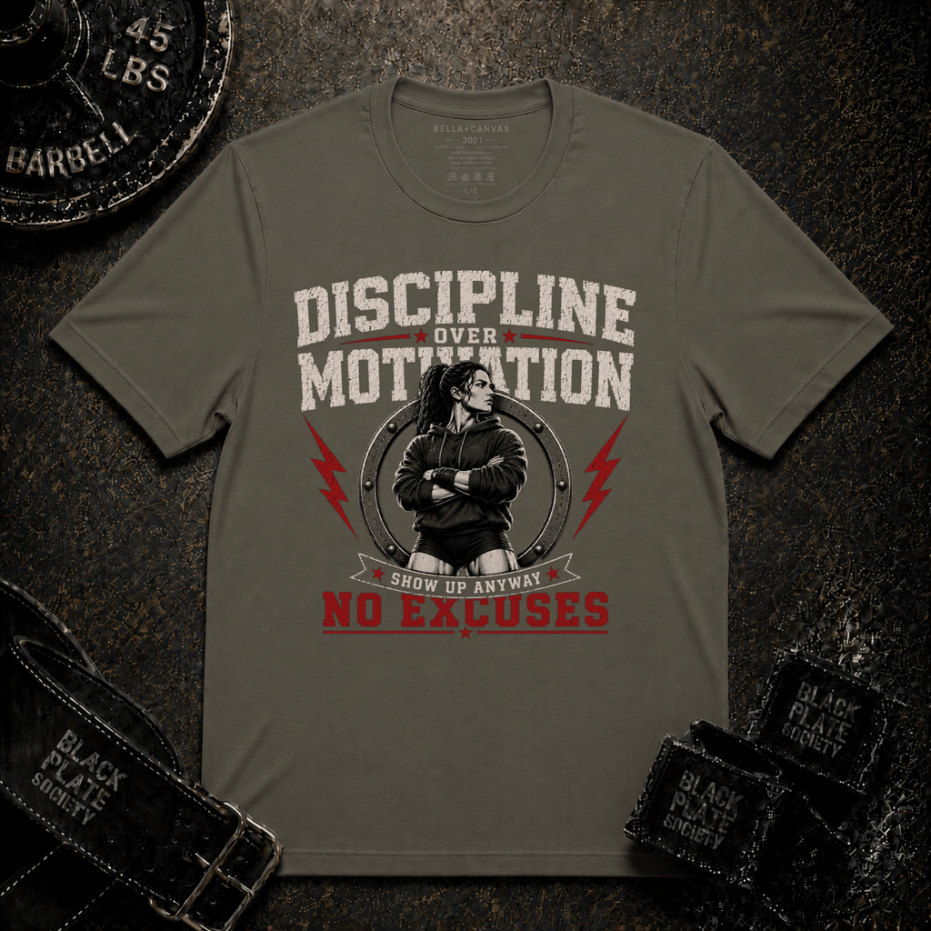 Discipline Over Motivation Women's Gym T‑Shirt