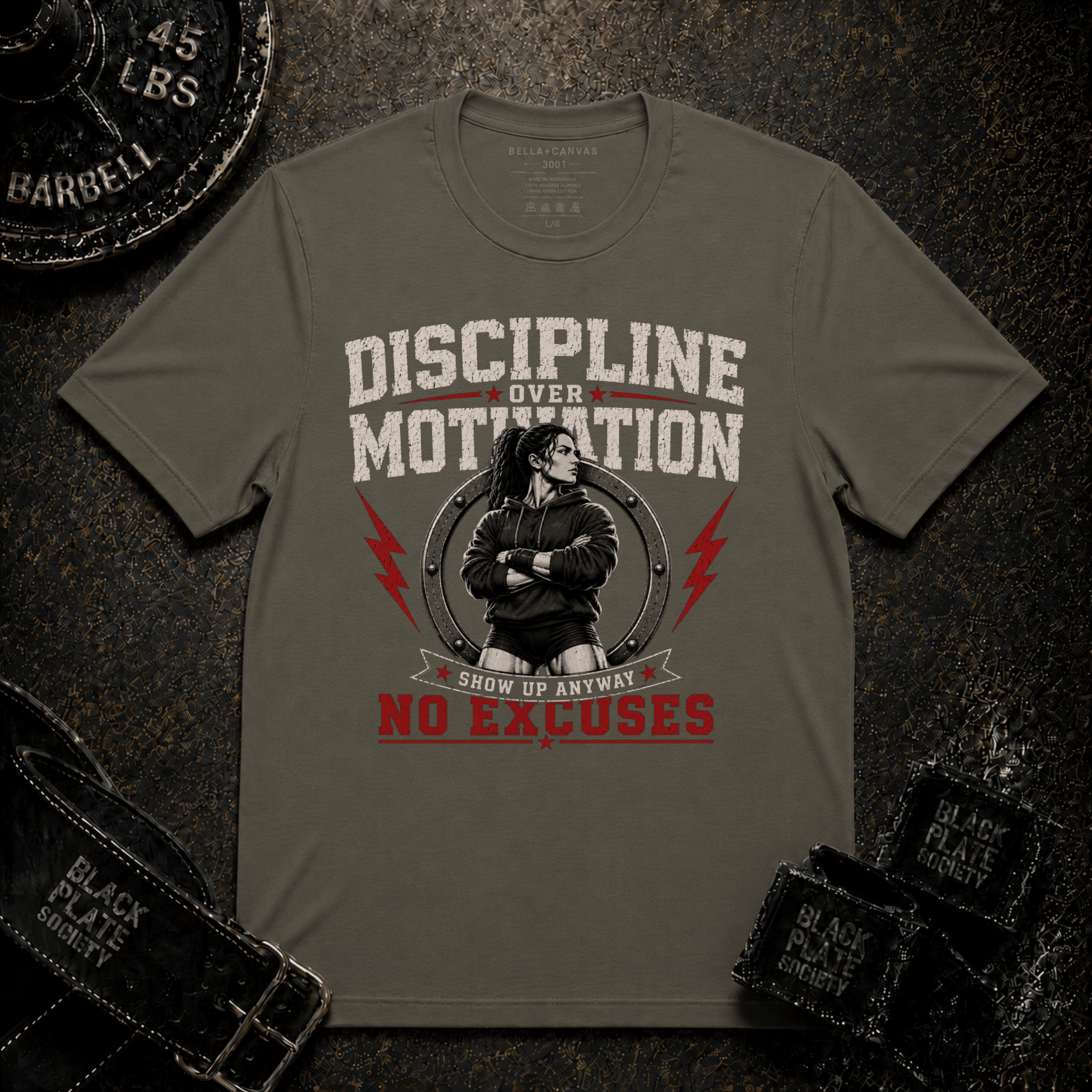 Discipline Over Motivation Women's Gym T‑Shirt