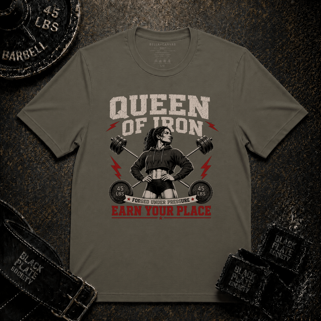 "Queen of Iron" Powerlifting T-Shirt