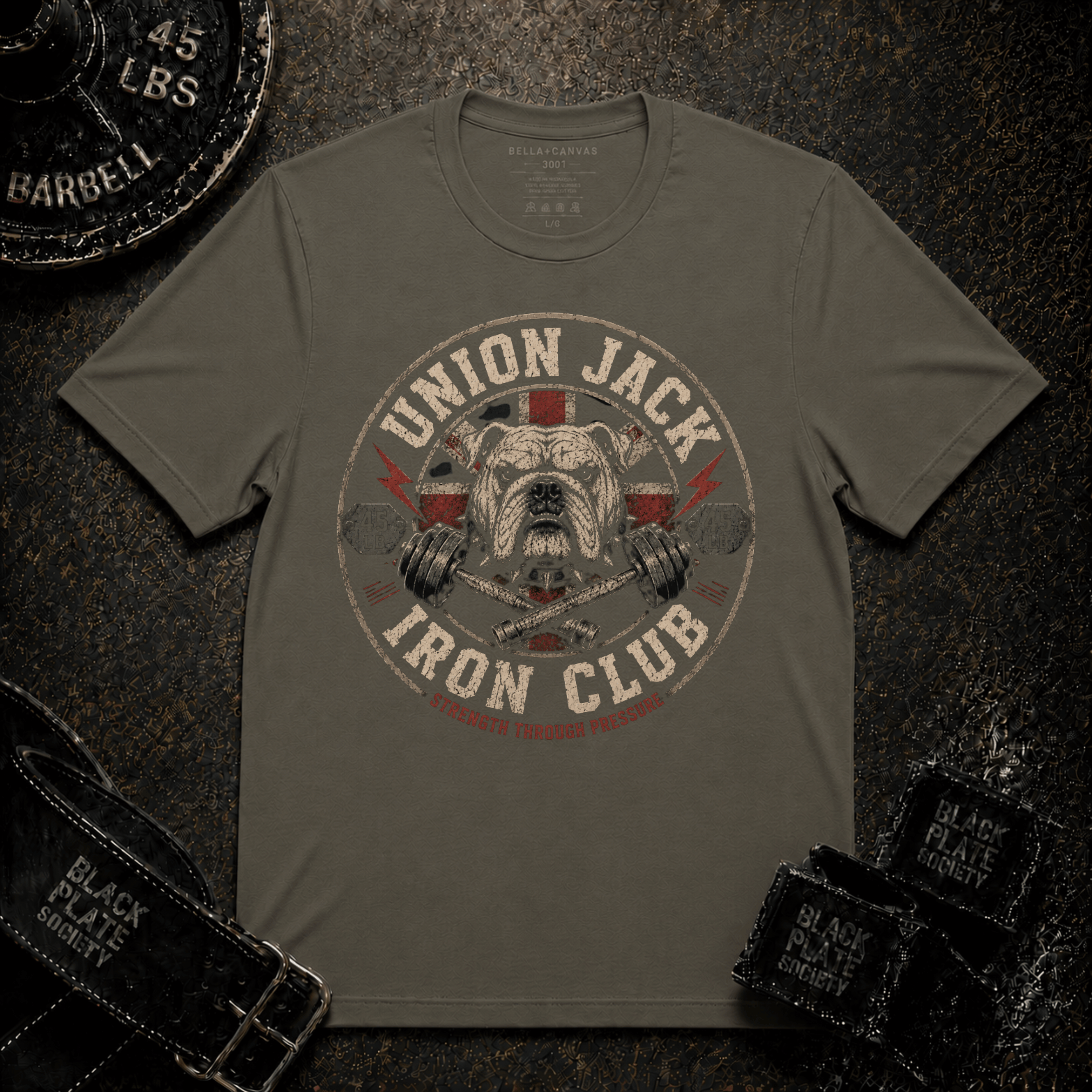 Union Jack Iron Club Bulldog T‑Shirt