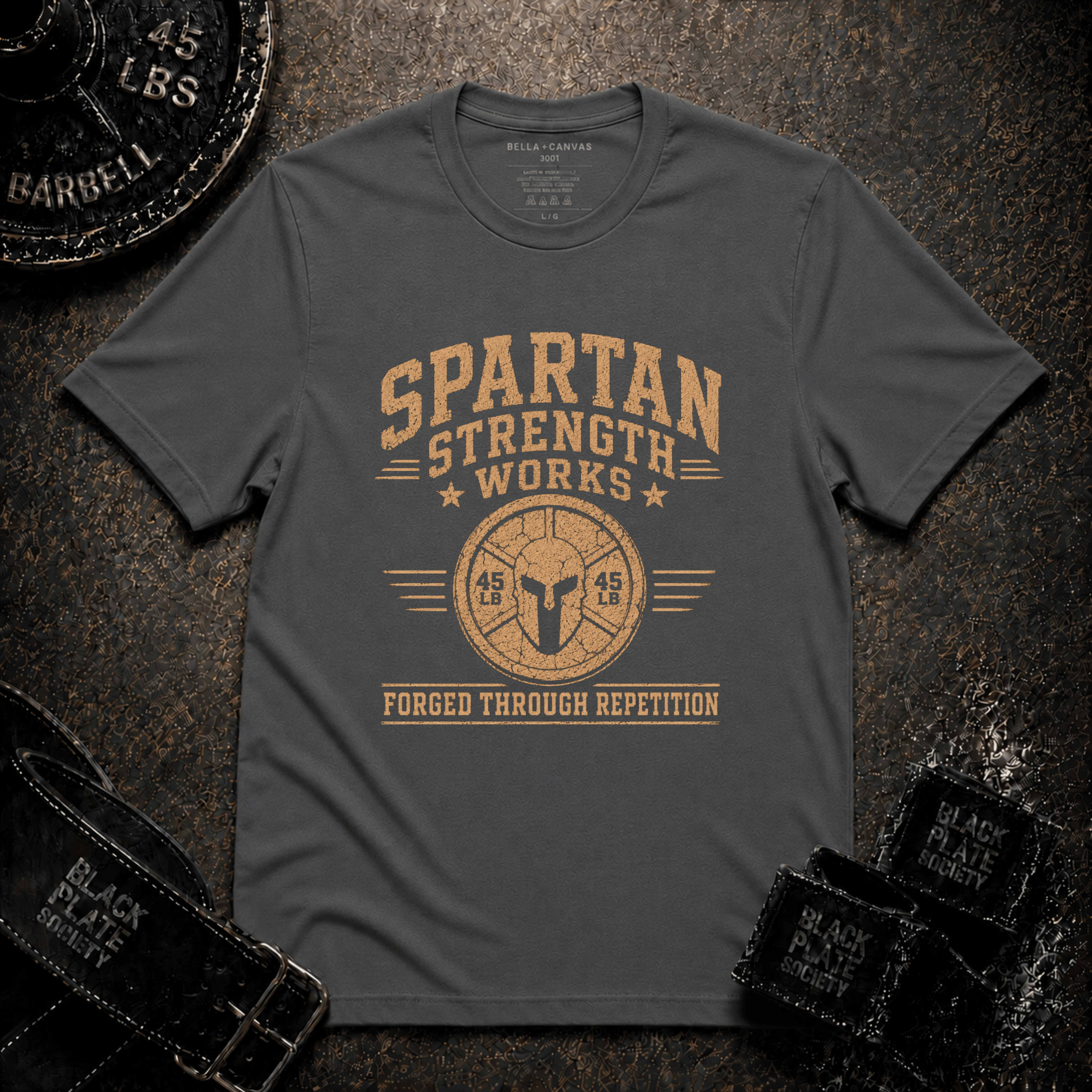 Spartan  — "Forged Through Repetition" T-Shirt