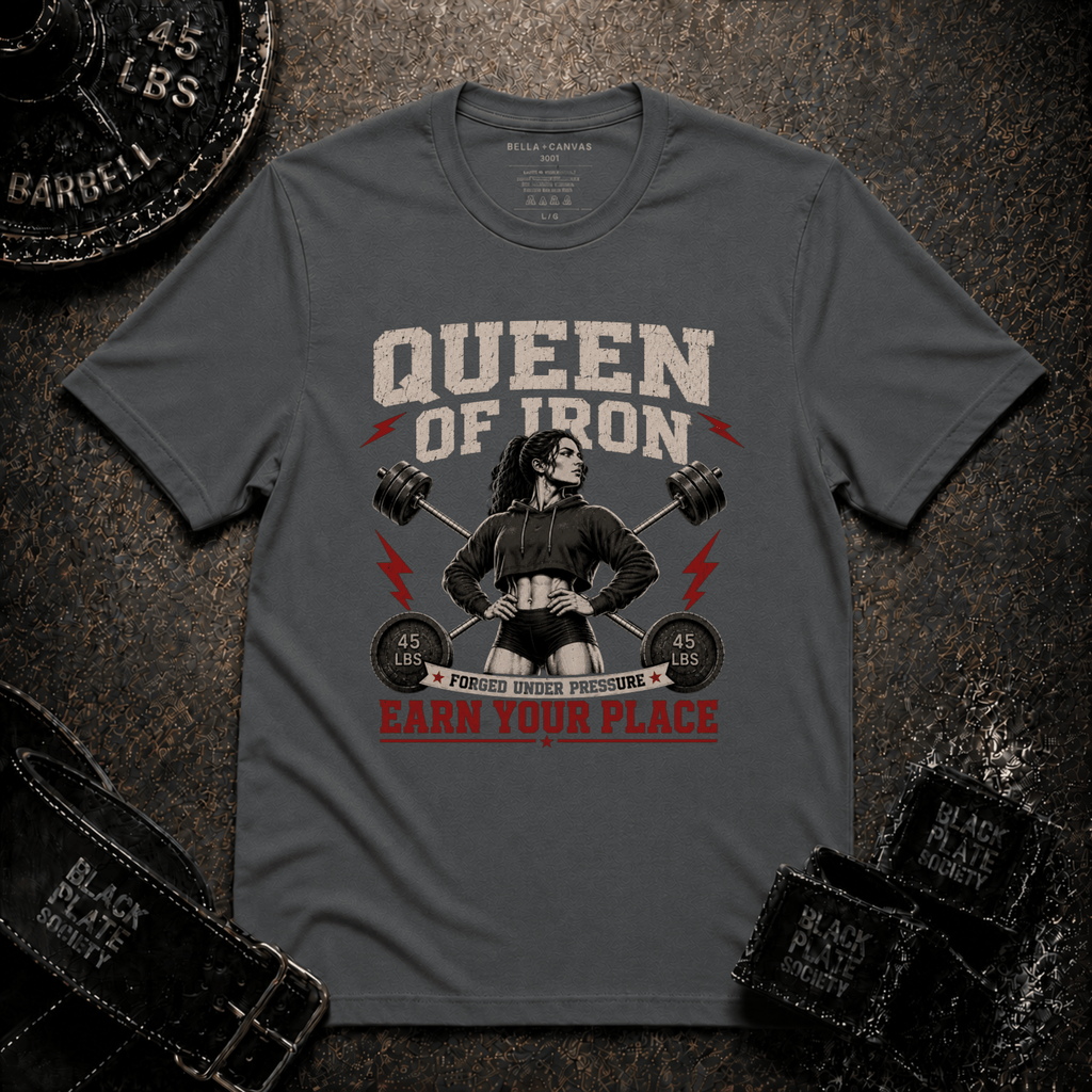 "Queen of Iron" Powerlifting T-Shirt