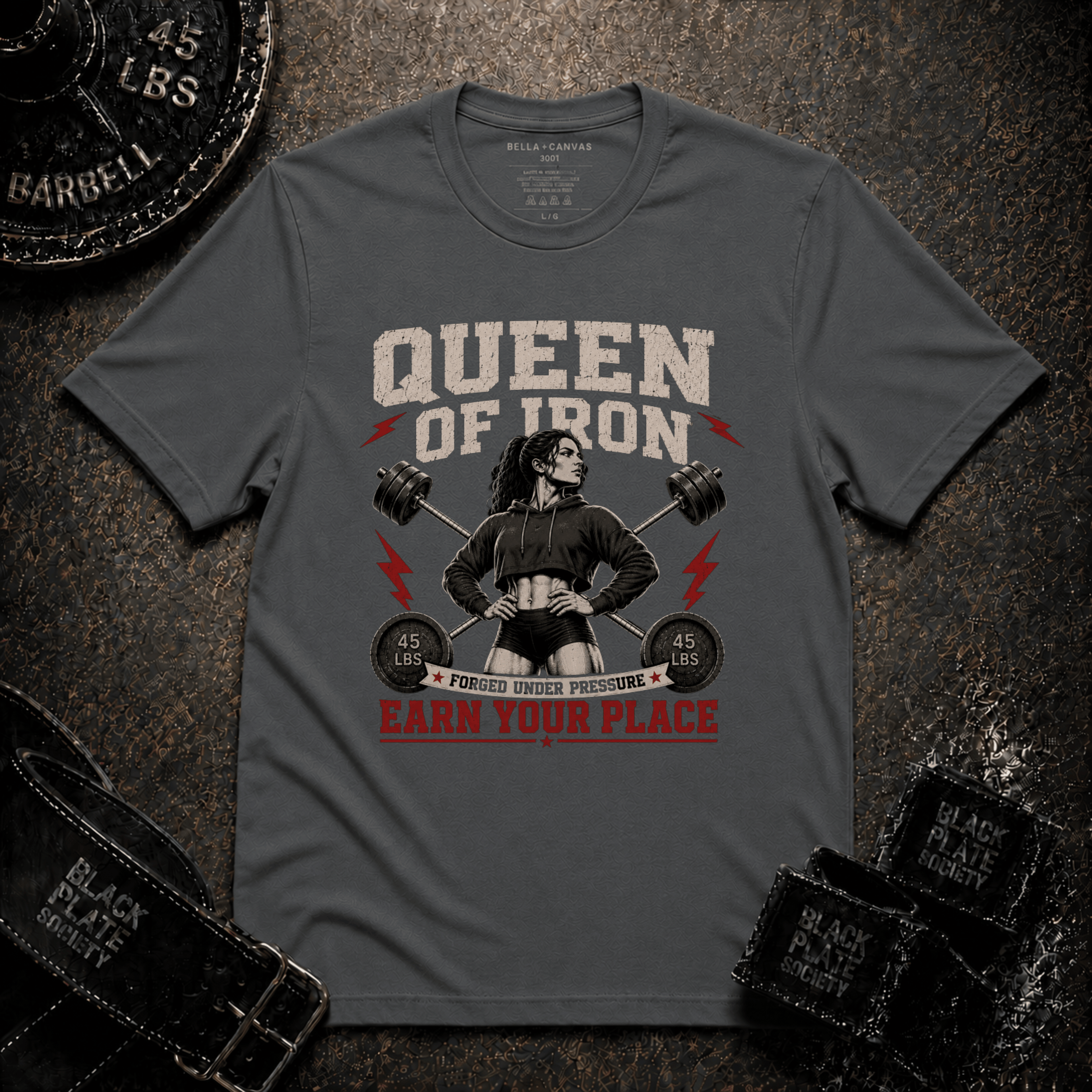 "Queen of Iron" Powerlifting T-Shirt