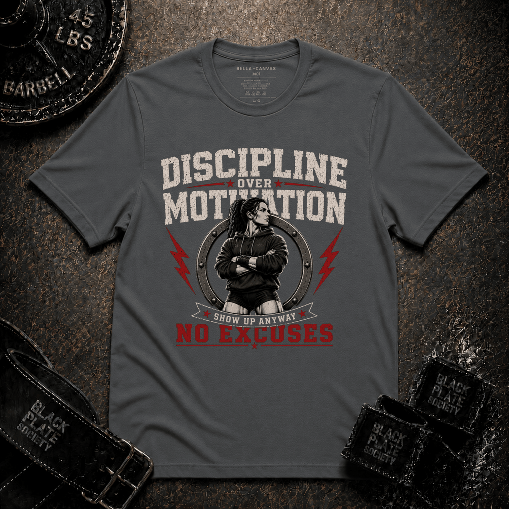 Discipline Over Motivation Women's Gym T‑Shirt