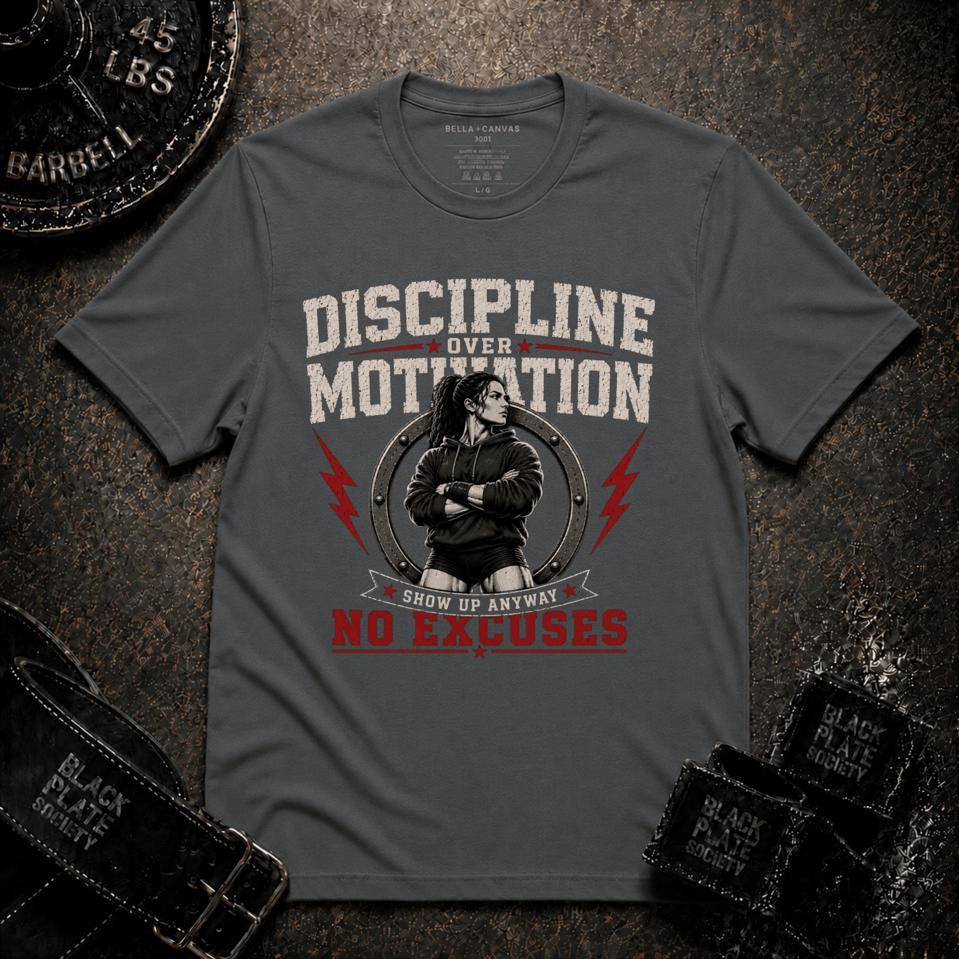 Discipline Over Motivation Women's Gym T‑Shirt