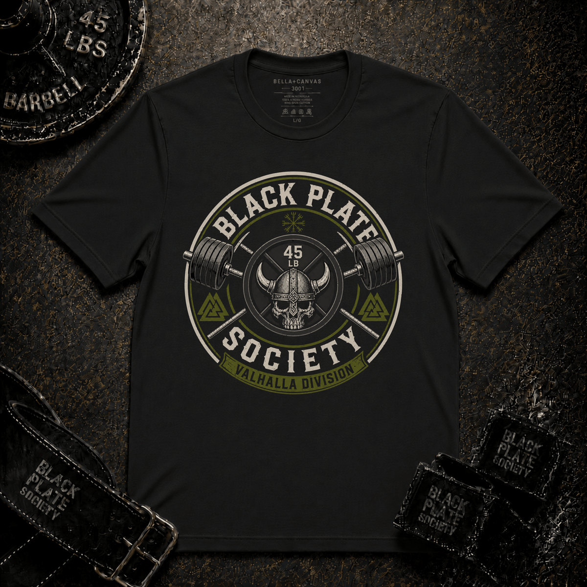 Black Plate Society Gym T‑Shirt