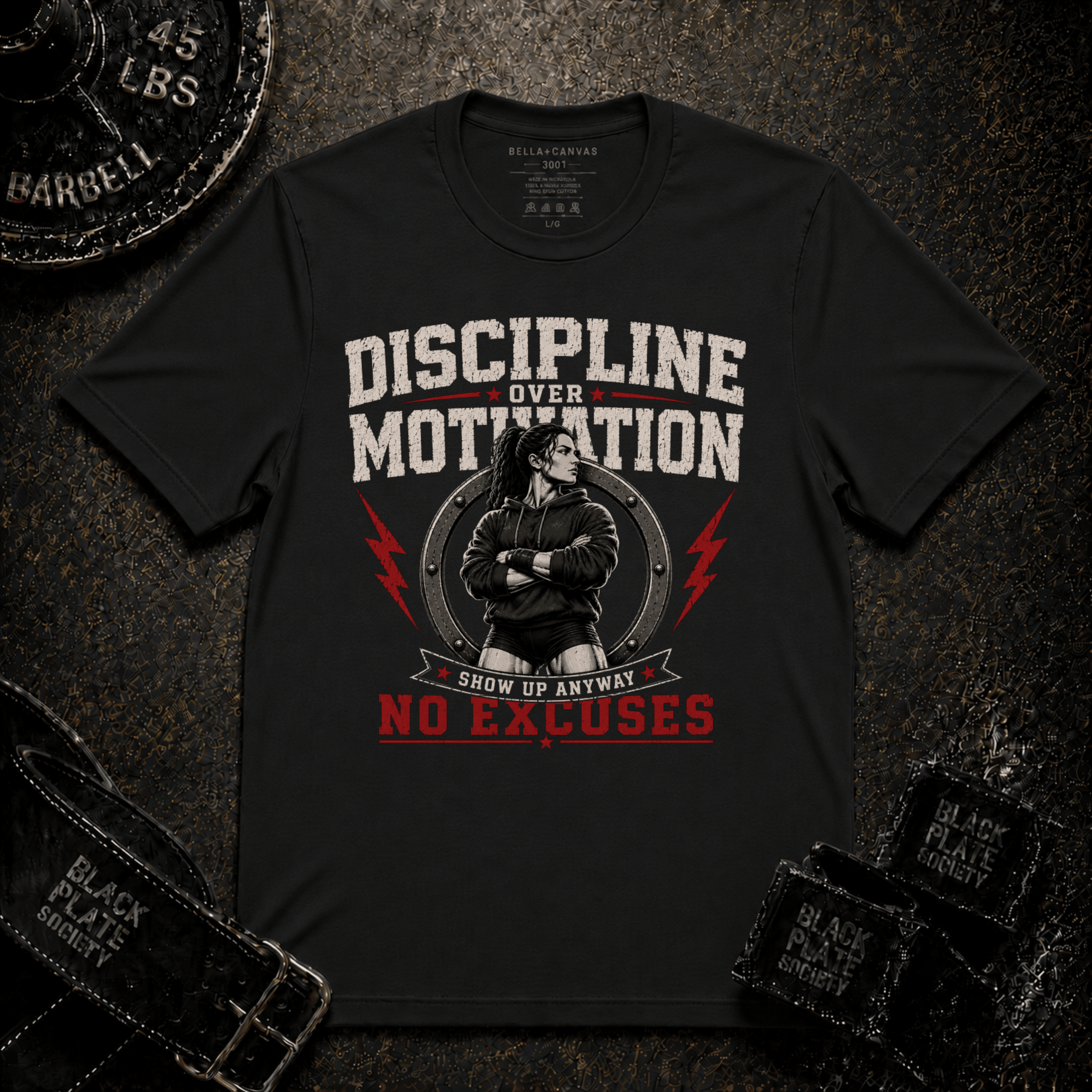 Discipline Over Motivation Women's Gym T‑Shirt