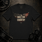 Built For This Country  — Vintage American Flag Eagle T‑Shirt