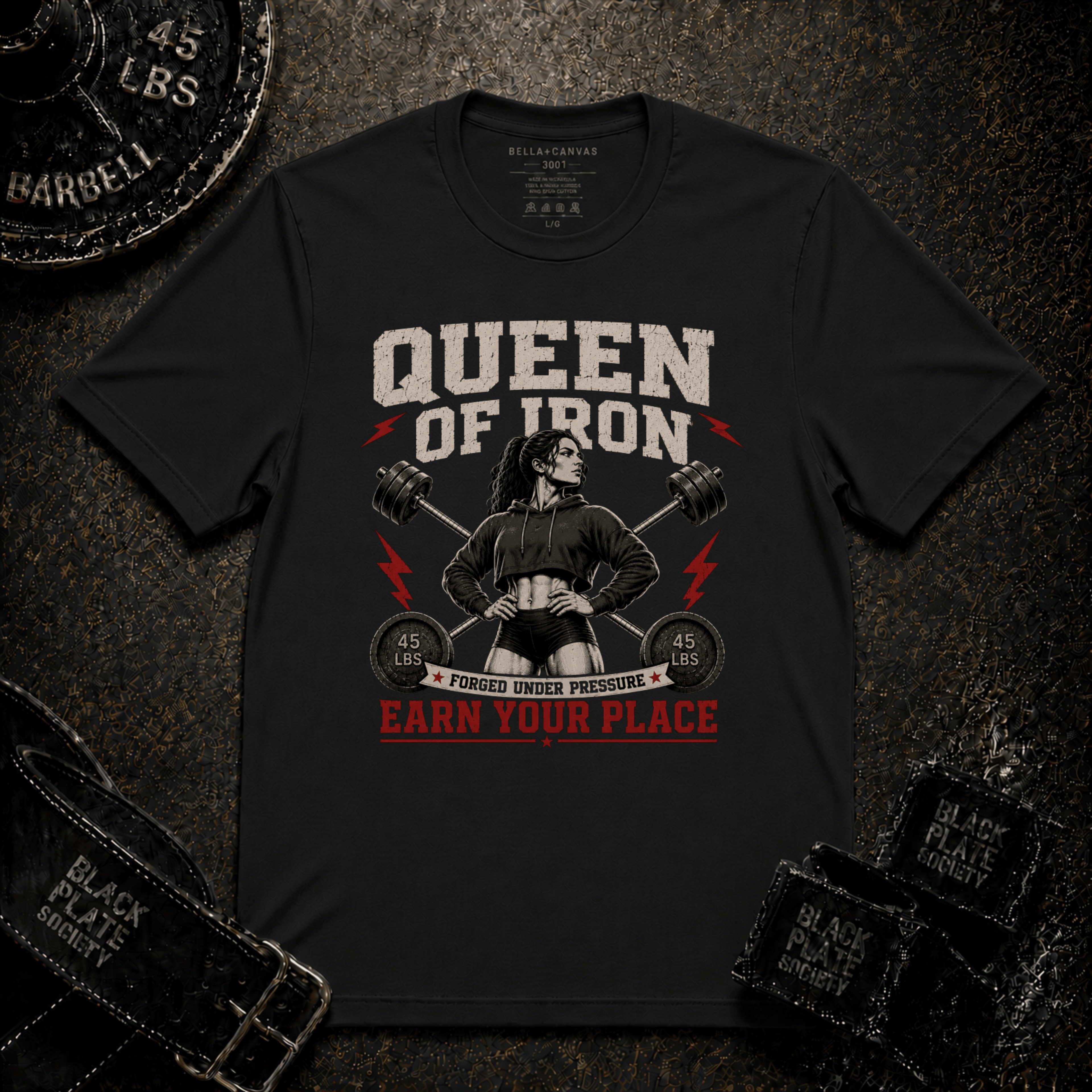 "Queen of Iron" Powerlifting T-Shirt