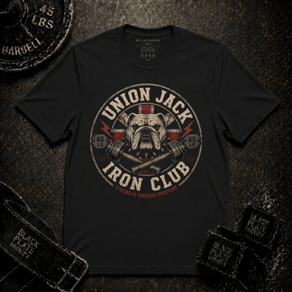 Union Jack Iron Club Bulldog T‑Shirt