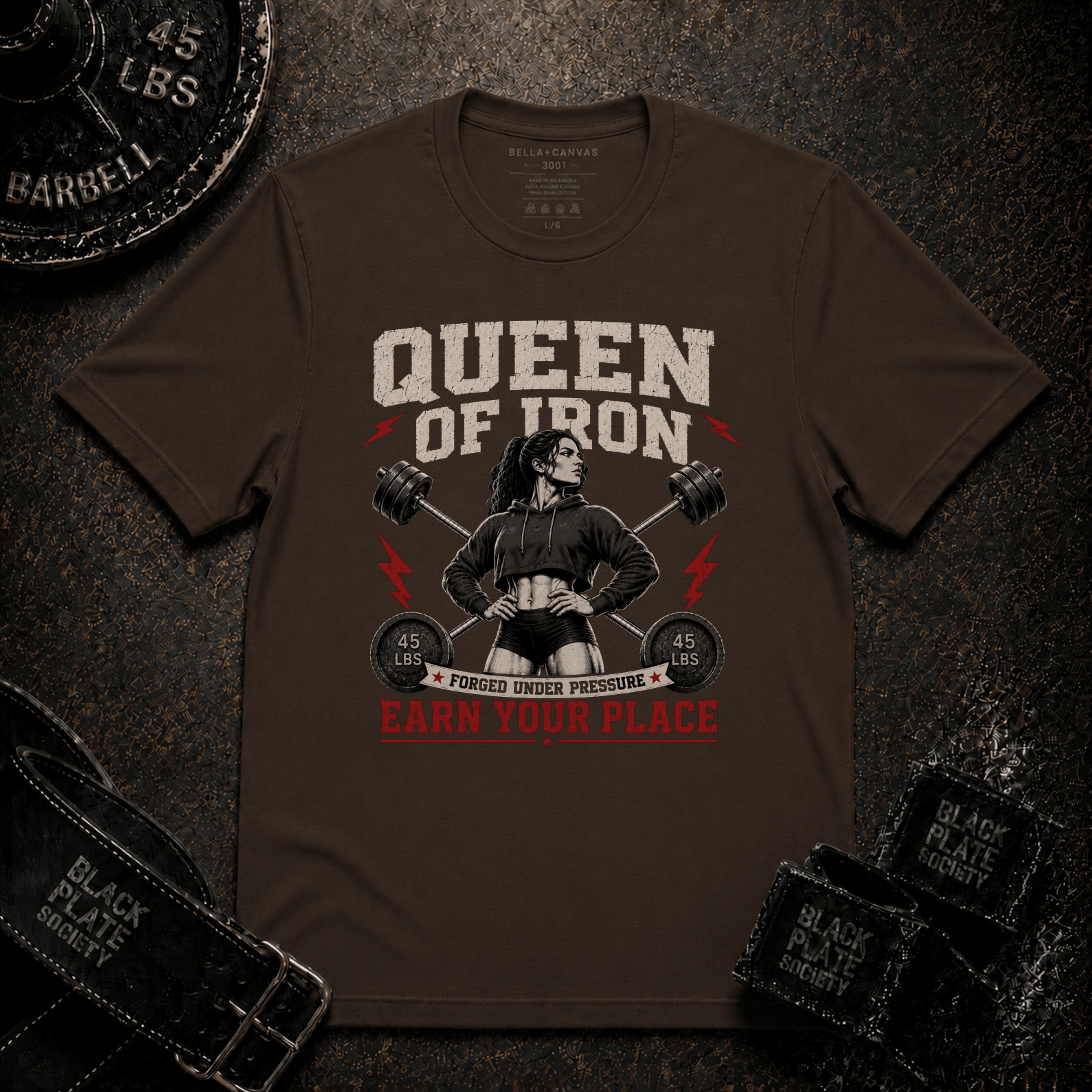 "Queen of Iron" Powerlifting T-Shirt