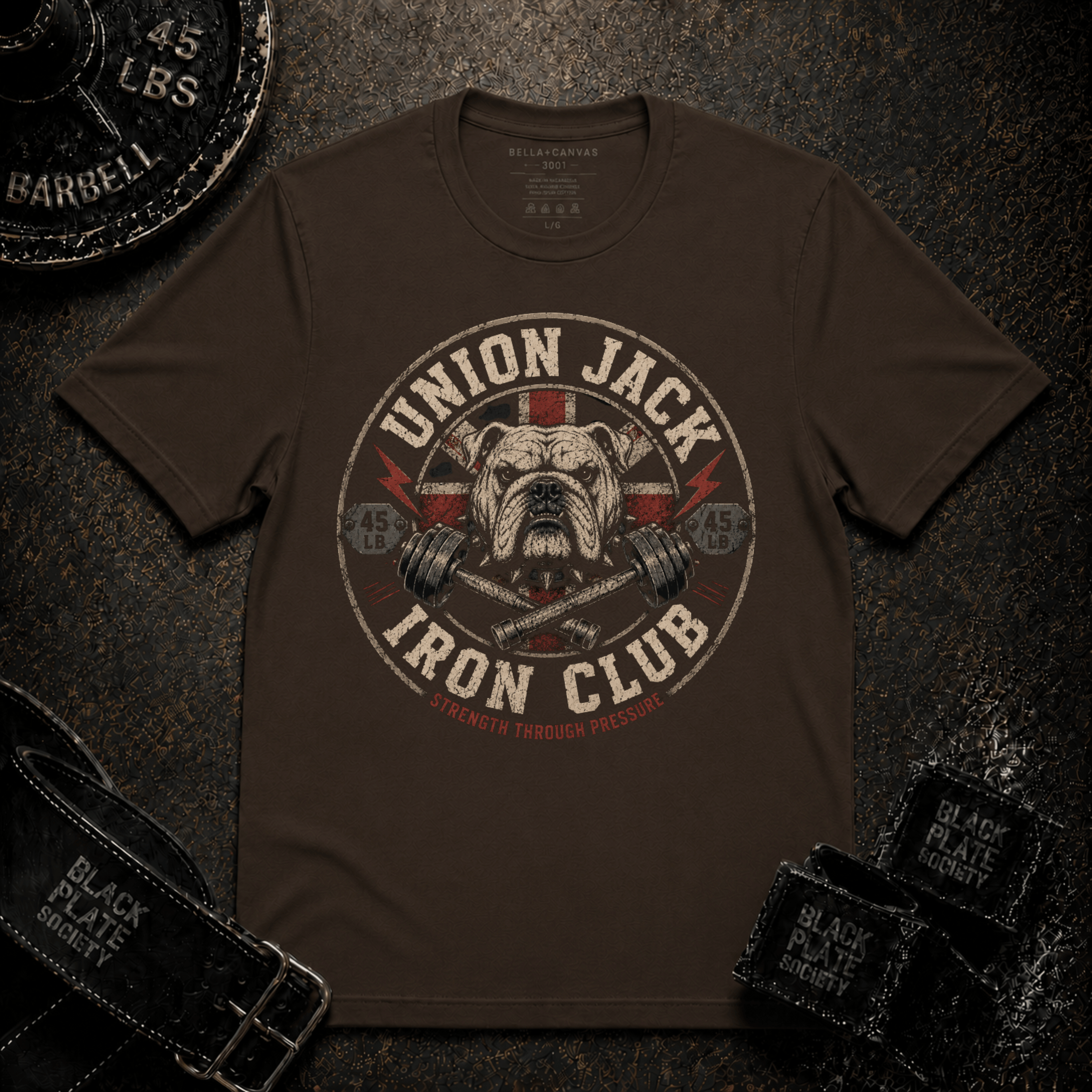 Union Jack Iron Club Bulldog T‑Shirt