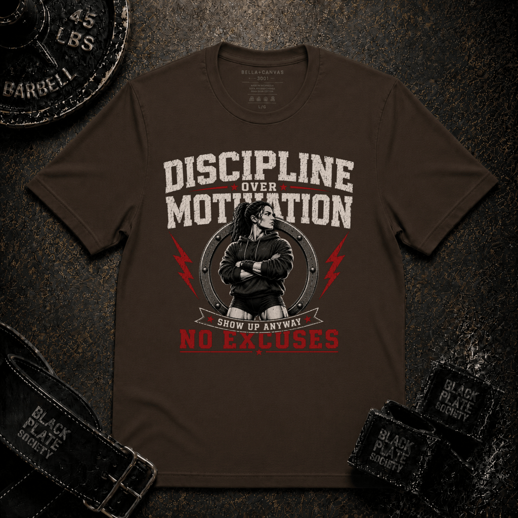 Discipline Over Motivation Women's Gym T‑Shirt