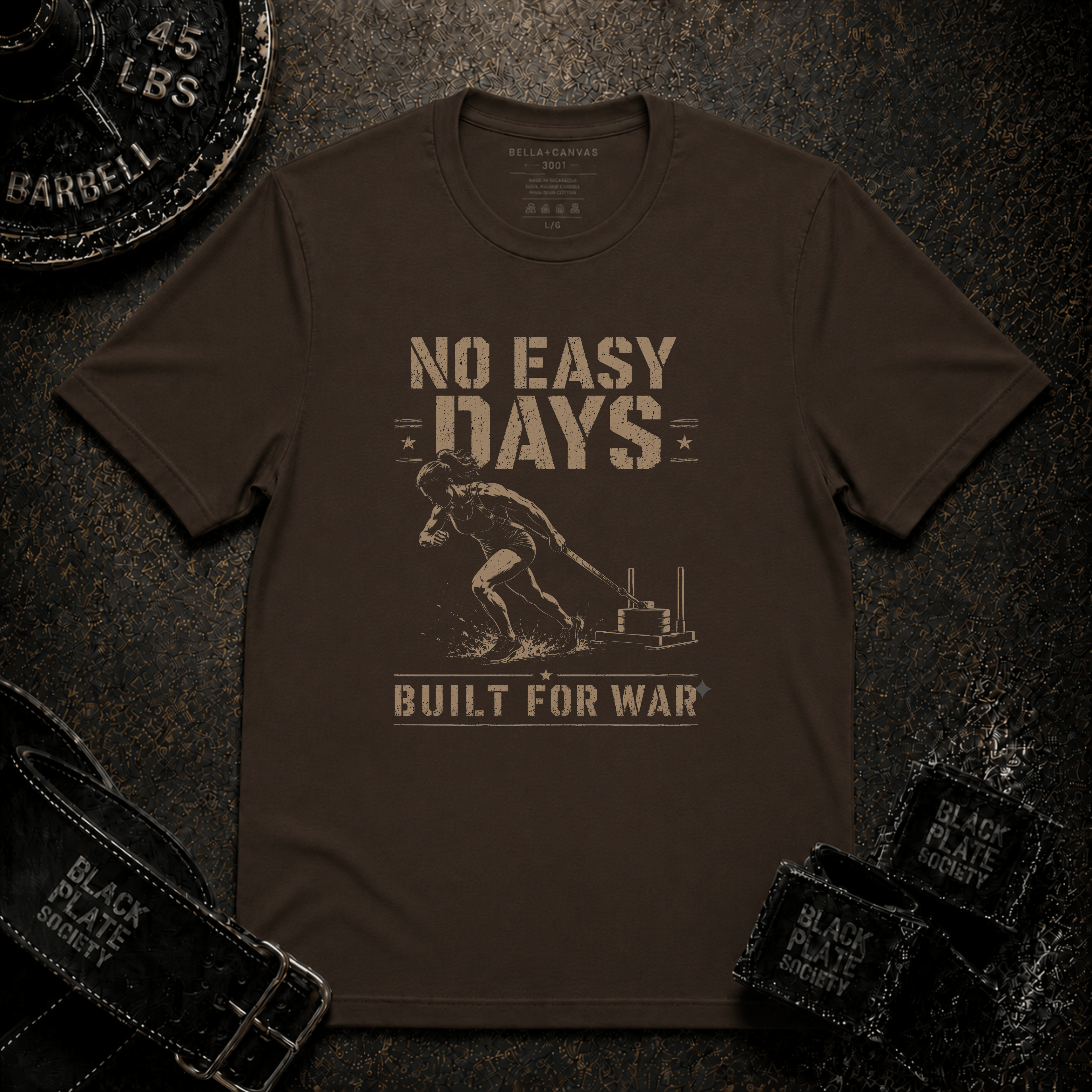 No Easy Days Built for War T-Shirt