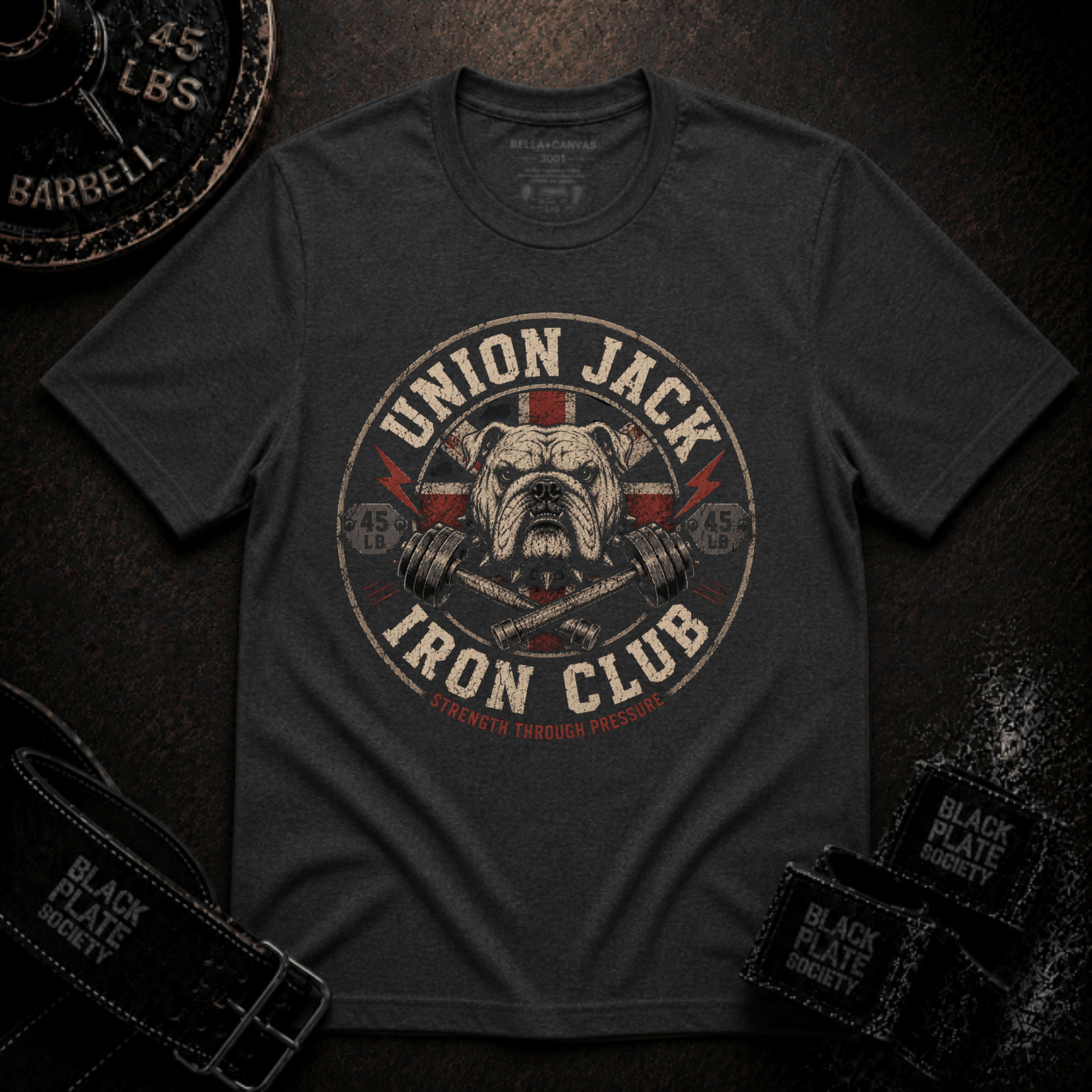 Union Jack Iron Club Bulldog T‑Shirt