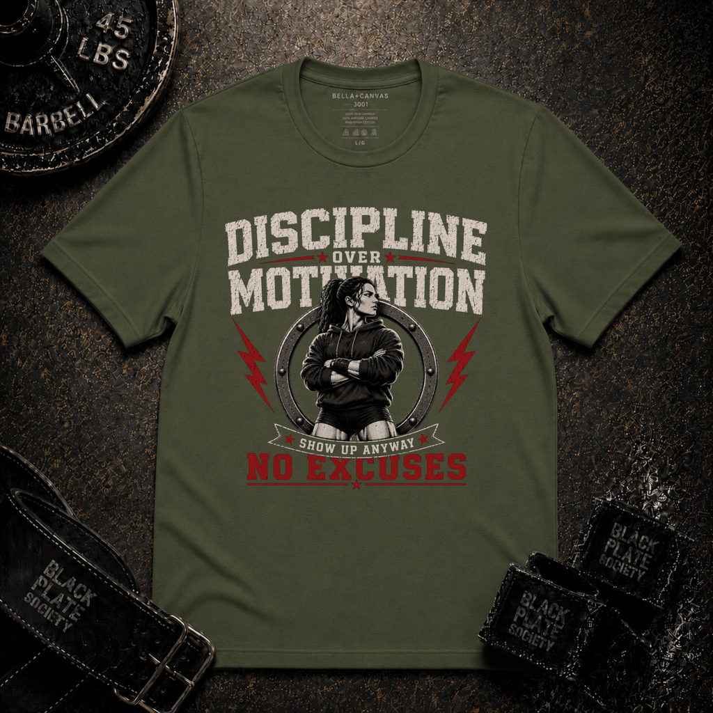 Discipline Over Motivation Women's Gym T‑Shirt