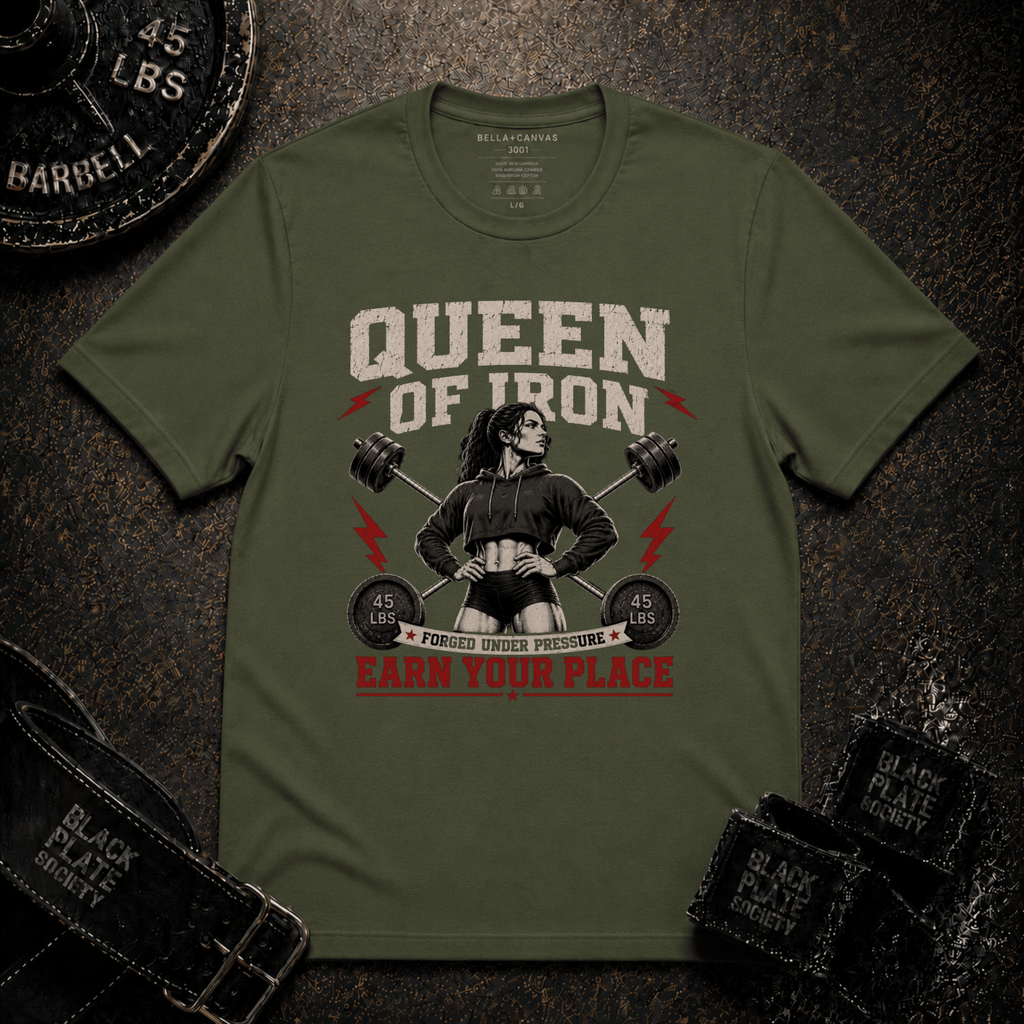 "Queen of Iron" Powerlifting T-Shirt