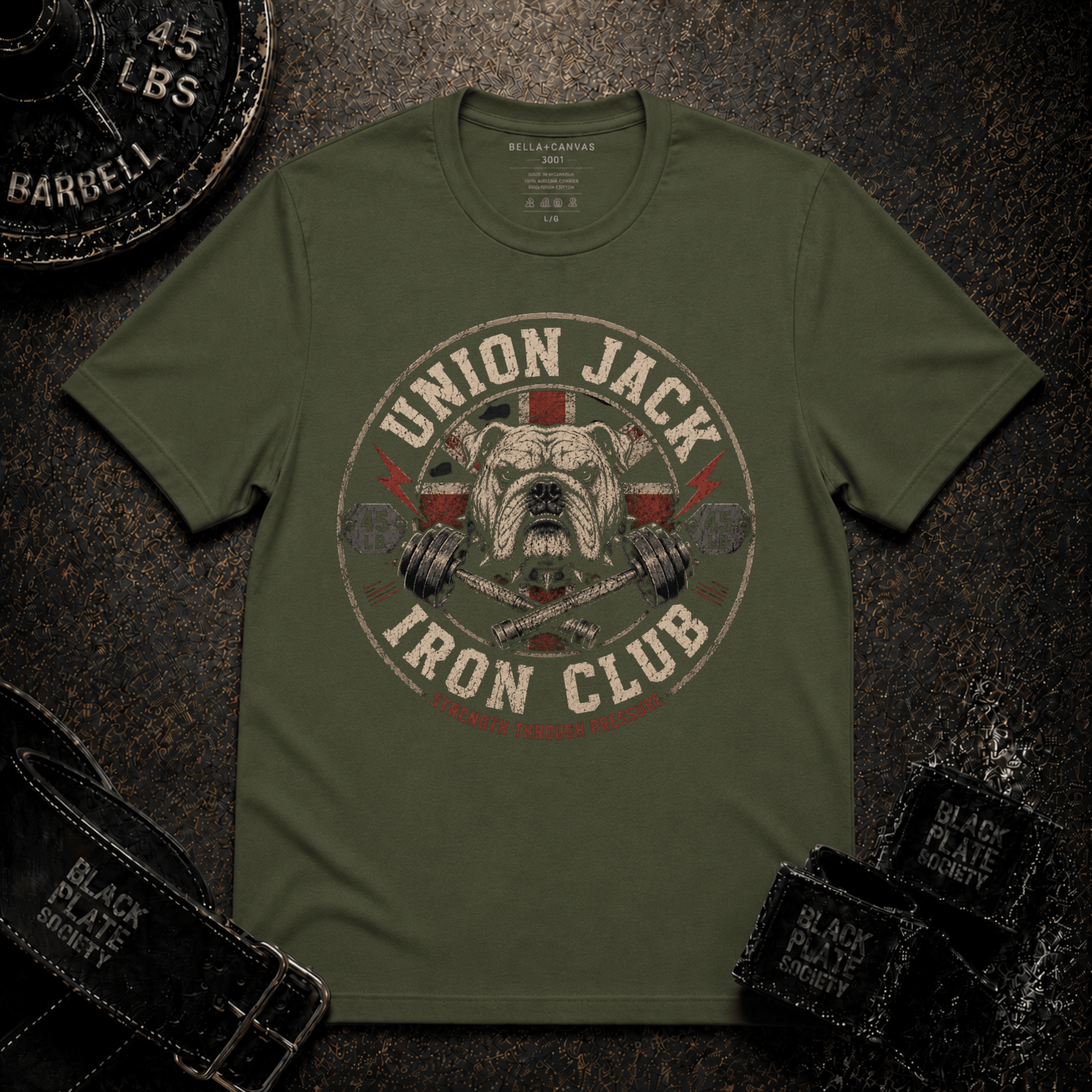 Union Jack Iron Club Bulldog T‑Shirt