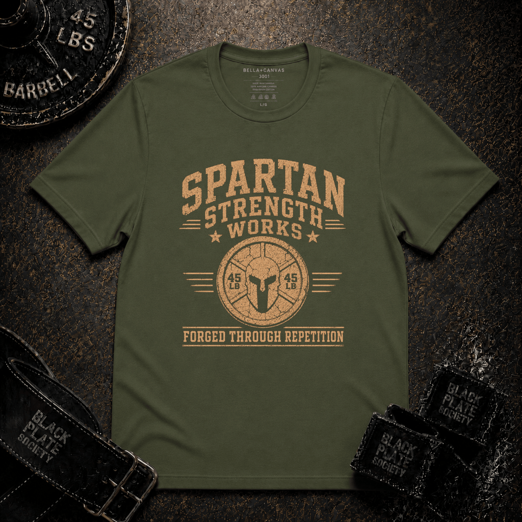 Spartan  — "Forged Through Repetition" T-Shirt