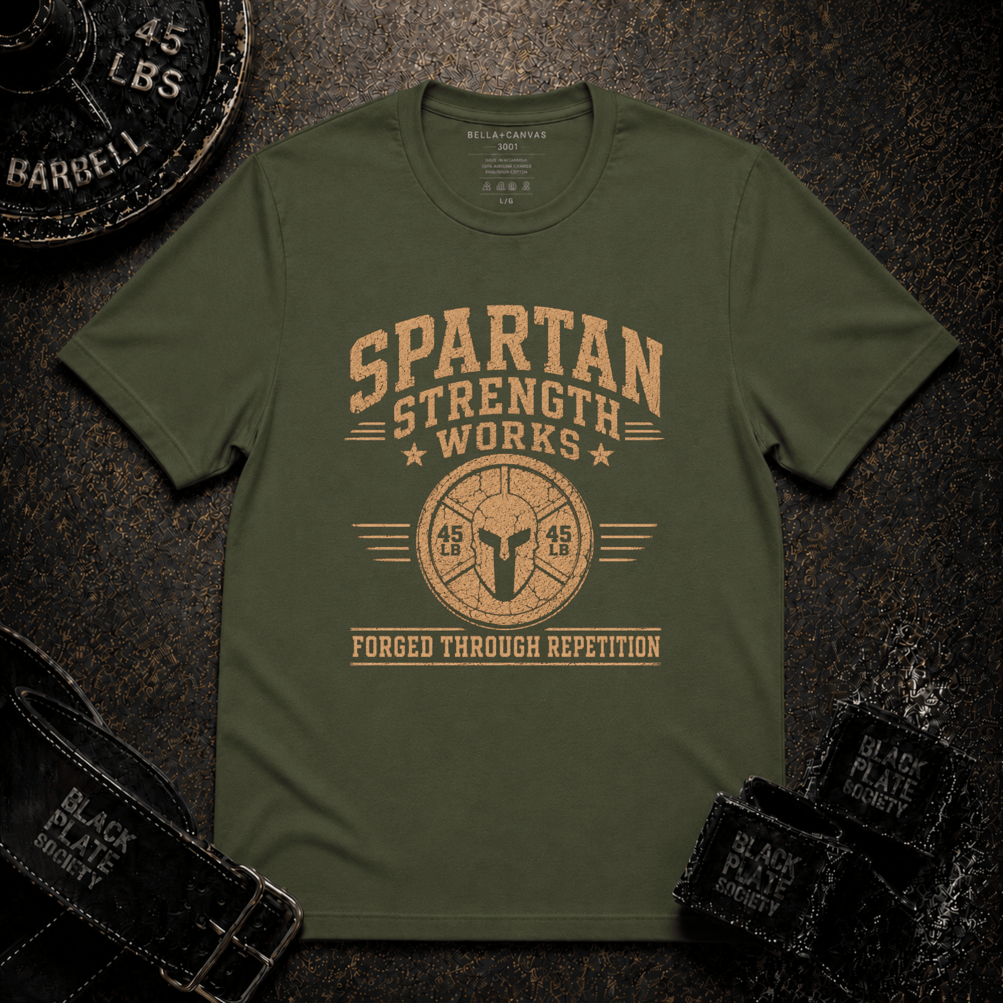 Spartan  — "Forged Through Repetition" T-Shirt