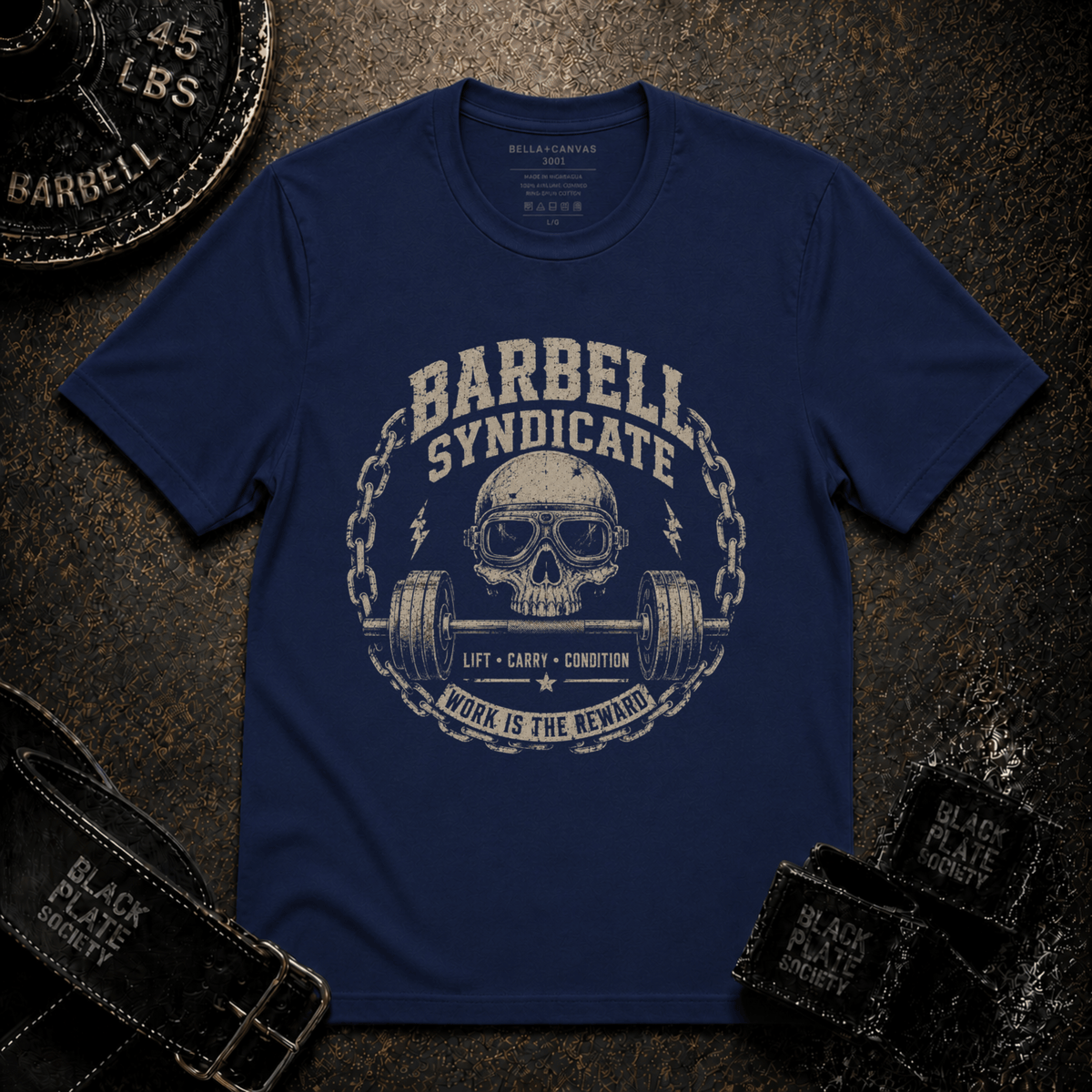 Barbell Syndicate Skull T-Shirt