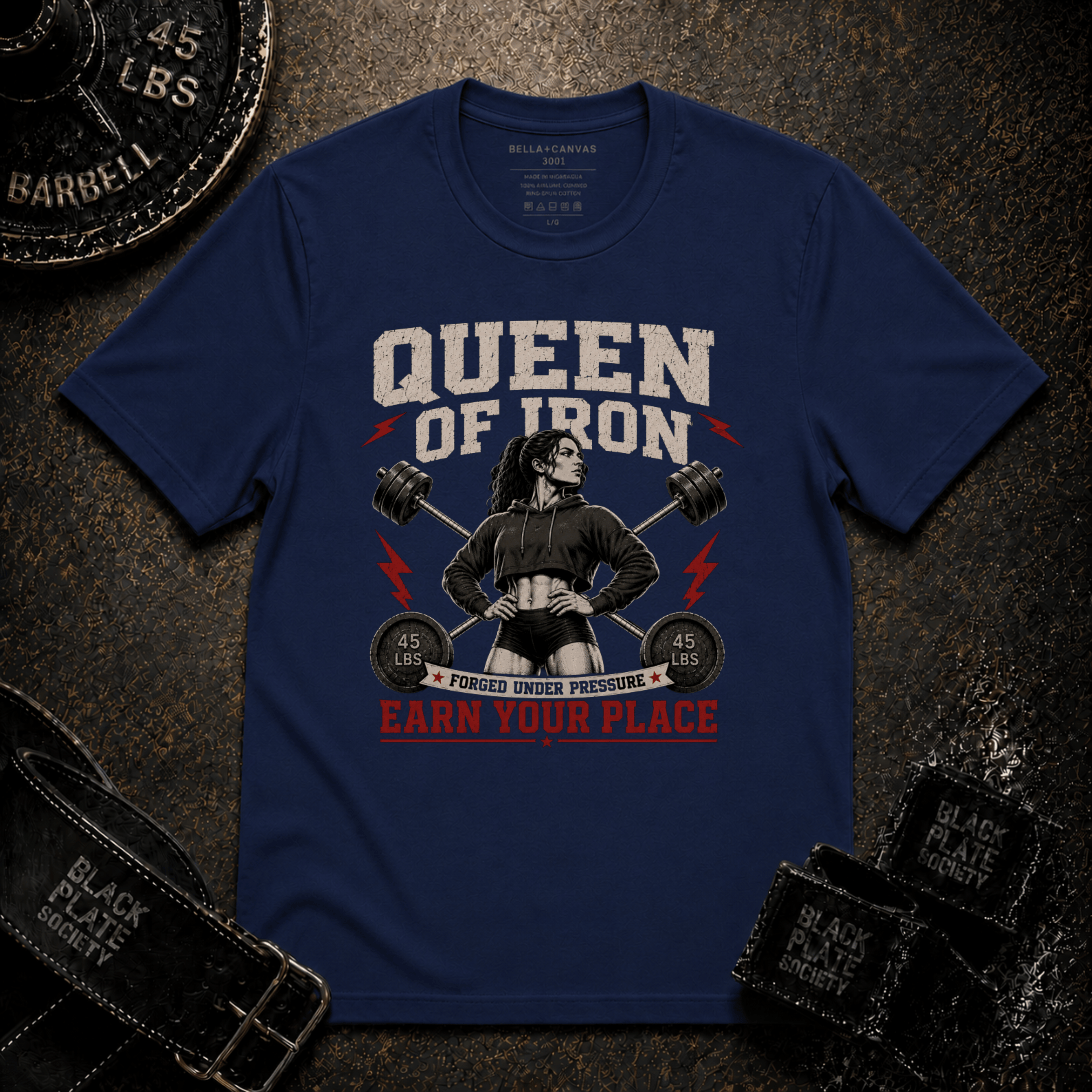 "Queen of Iron" Powerlifting T-Shirt