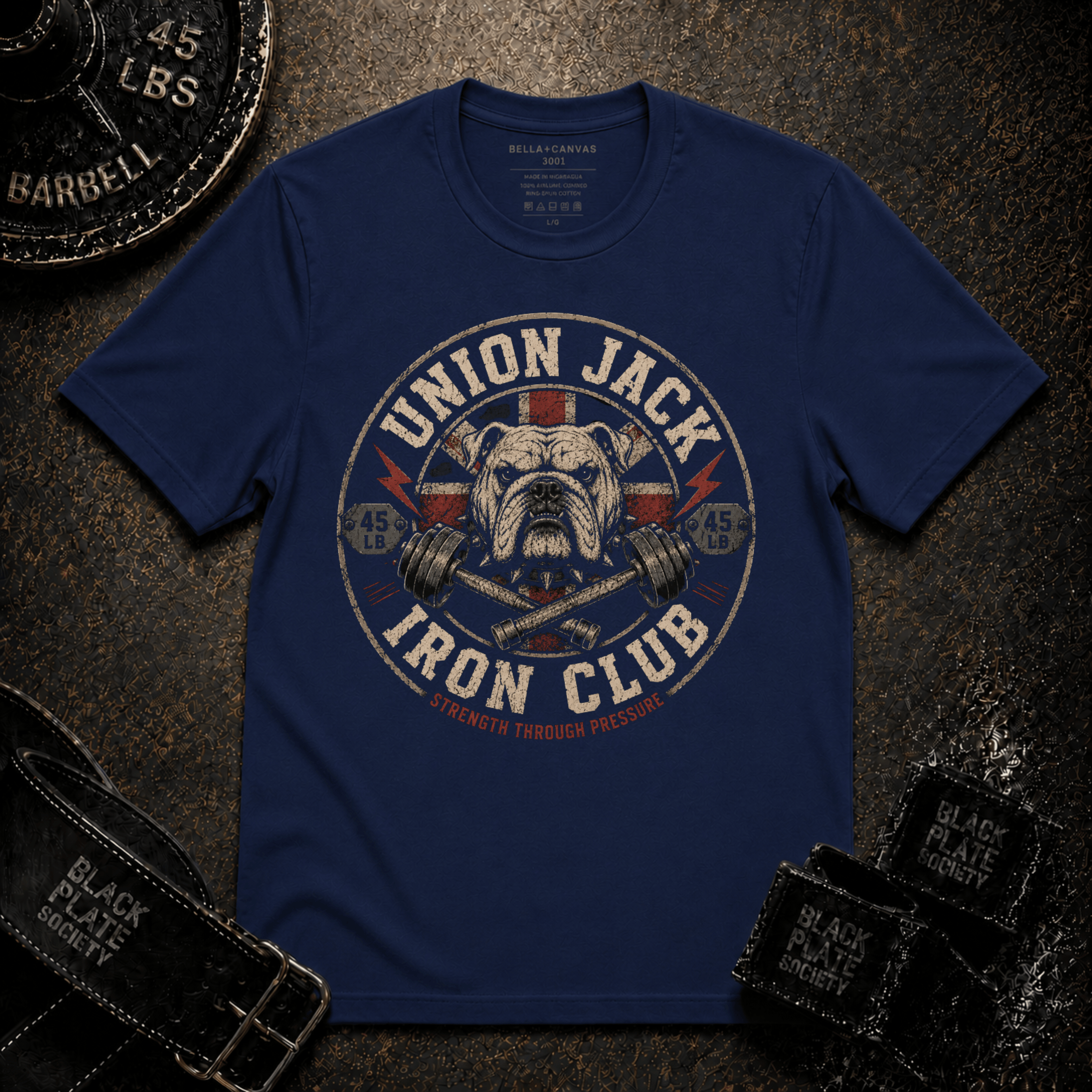 Union Jack Iron Club Bulldog T‑Shirt