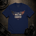 Built For This Country  — Vintage American Flag Eagle T‑Shirt